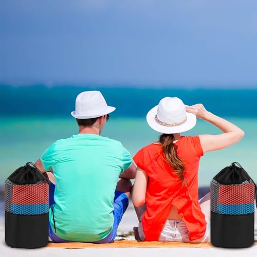 Hahafelt 2 Pack Car Seat Towel Cover with Storage Bag, Beach Palm Trees | 63 x 32 in Car Towel Seat Cover Non Slip Waterproof, Gym Workout Swimming Running, Machine Washable Sweat Absorbent Protector - style: Beach Palm Trees