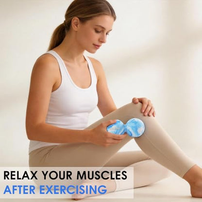 Lacrosse Massage Balls for Myofascial Release Sky Blue - color: Sky Blue