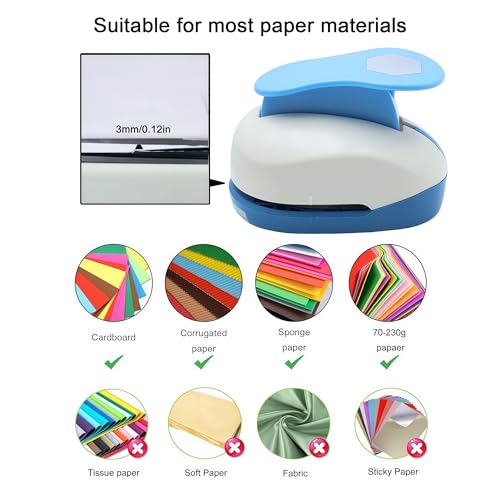 Hexagon Punch 1 inch Craft Lever Punch Handmade Paper for Paper Crafts DIY Handmade Crafting Scrapbooking,Cardstock,Greeting Cards Arts Fun Projects - color: 1 inch Hexagon