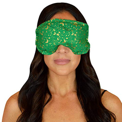 Lavender Eye Pillow, Satin-Backed, Assorted - color: Celestial Green