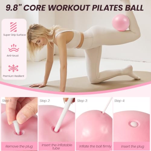 Pilates Kit for Home Workouts,Pilates Equipment for Women with 15" Ring