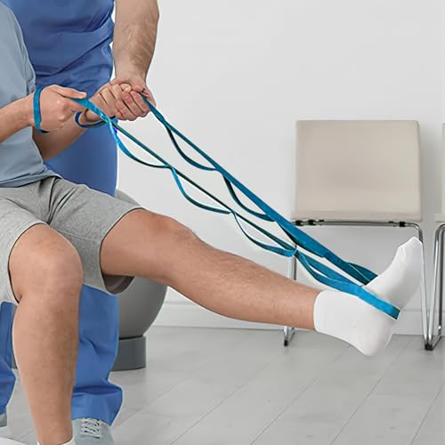 Yoga Resistance Band 6ft 8ft Non Latex Elastic Stretch Band for Strength Training Flexibility Pilates Home Gym Travel - color: Blue, size: 6ft