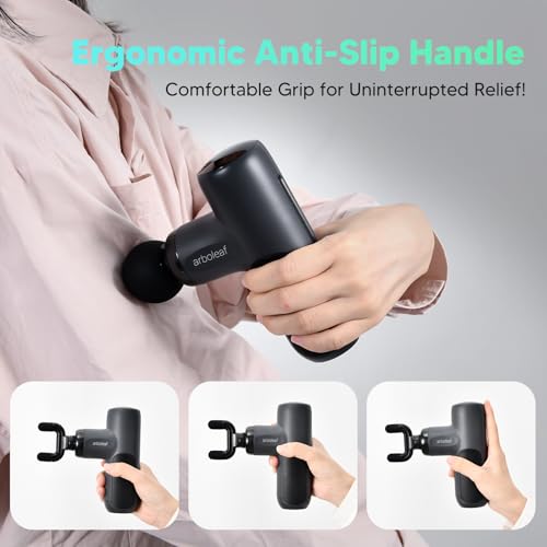 arboleaf Mini Massage Gun, Deep Tissue Percussion Massager Back Pain Relief - color: Slate Gray