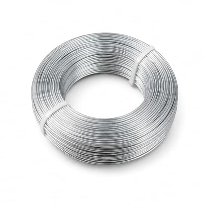 500 Feet Aluminum Craft Wire, 18 Gauge/1mm, Silver | Bendable Metal Wire, For Sculpting, Christmas Ornaments, Bonsai Trees, Jewelry Craft Making - size: 1mm