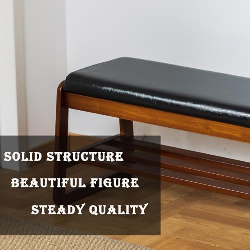 latifolia Shoe Rack Bench, Shoe Bench for Entryway(Black,31.50''L) - color: Black, size: 31.50''L