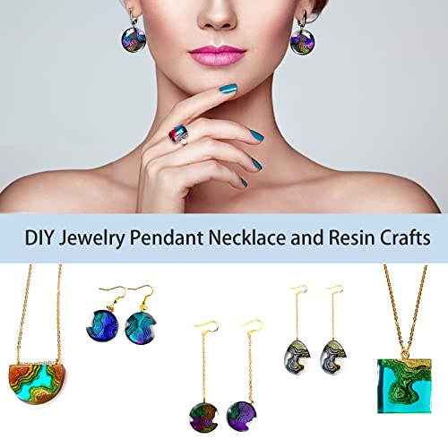 Island Resin Jewelry Molds for Casting Earring Pendant Set of 4 | Ocean Silicone Pendant Molds for Epoxy Resin, DIY Gem Cabochon, Necklace, Keychain, Hawaii Style Craft Gift - color: 4PCS Island Molds