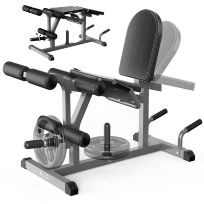 Z ZHICHI 2-in-1 Leg Curl/Extension Machine,Home Use,Burn quads/Calves Fast | 5s Quick Function Switch,7.9sqft Flexible Space Use,3 sets Quads+calves=burn,50×50×1.4mm Sq tube,Holds 660LBS rock solid