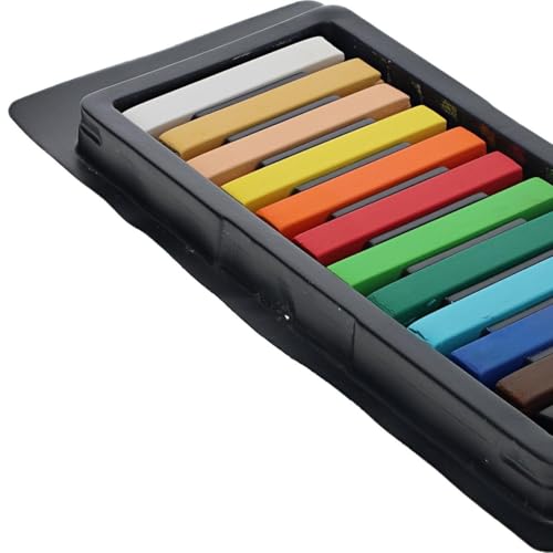Pro Art Artist Pastels Square 12pc Basic Colors, Soft Pastels, Pastels for Artists, Soft for Artists, Chalk Pastels, Pastel Crayons, Pastel Chalk, Art Supplies