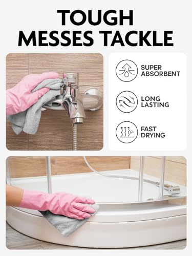Fantasticlean Microfiber Cleaning Cloth Rolls- 675 Sheets (9 Rolls of Grey) - color: Grey, size: 675 pack