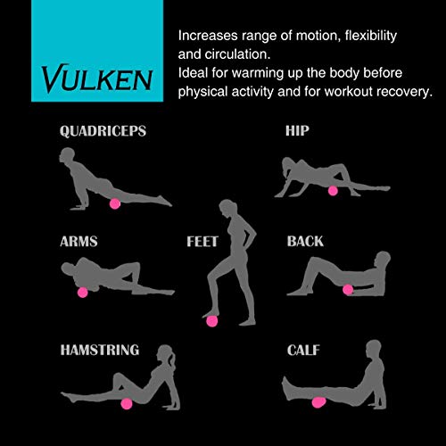 Vulken Vibrating Foam Roller, 17" Extra Long Electric Muscle Roller