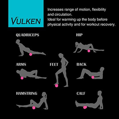 Vulken Vibrating Foam Roller, 17" Extra Long Electric Muscle Roller