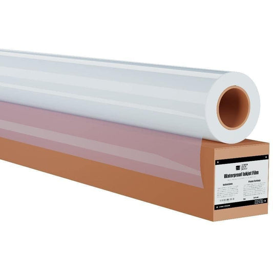 Screen Print Direct® Waterproof Inkjet Film Roll 3" Core (17" x 100') | Transparency Film for Silk Screen Printing, Waterproof Inkjet Film Rolls for Screen Printers (17" x 100') - size: 17" x 100' roll - 3" core