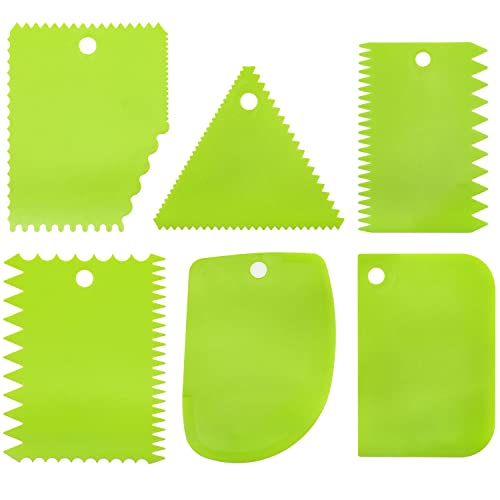 Lovelysp 6 pieces plastic clay scraper set, soft clay carving knife | Various Shaped Scrapers Used for Carving, Shaping and Edge-Polishing of Soft Clay