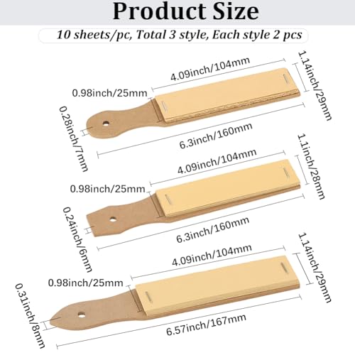 GORGECRAFT 6Pcs 3 Styles Sandpaper Pencil Sharpener 10x2.5cm Sketch Sandpaper Pointed Flat Oval Artist Sanding Blocks Papers Professional Pastel Sticks Sharpener Board for Adults Sketching Hobbyist - style: Pointed& Flat& Oval-10 Sheets Paper