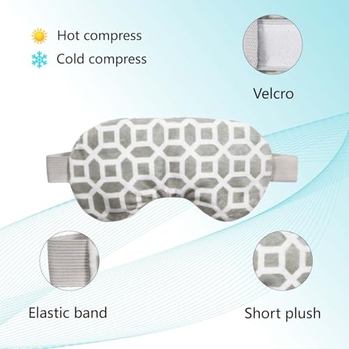 2in1 Heated/Ice Eye Mask Moist Heat Eye Mask Lavender Flaxseed Sinus Pillow