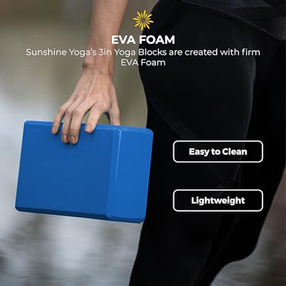 3in Yoga Blocks Bulk, 10 Pack, 3x6x9in - color: Dark Blue