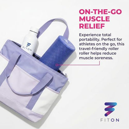 FitOn Travel Size Foam Roller for Muscle Recovery, Fitness & Home Exercise