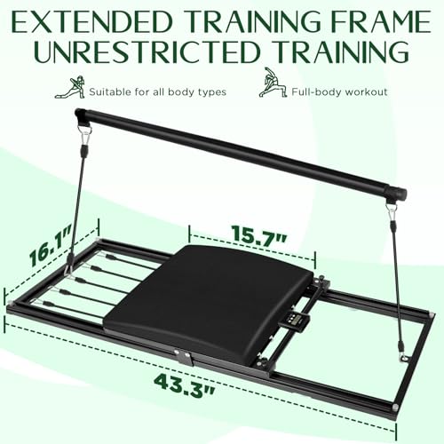 Pilates Board, Foldable Pilates Reformer Set