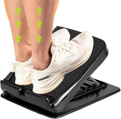 Slant Board, Adjustable Incline Board and Calf Stretcher, Stretch Board for Stretching Tight Calves or Plantar Fasciitis，Foot Stool Adjustable Strength Training Equipment Leg Exercise Machines - color: Black