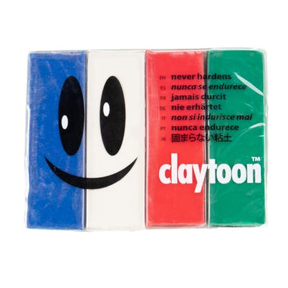 Claytoon Modeling Clay – Holiday 1 lb Set – for Adult Use Only – Perfect for Claymation, Stop Motion, Models, and More! - color: Holiday