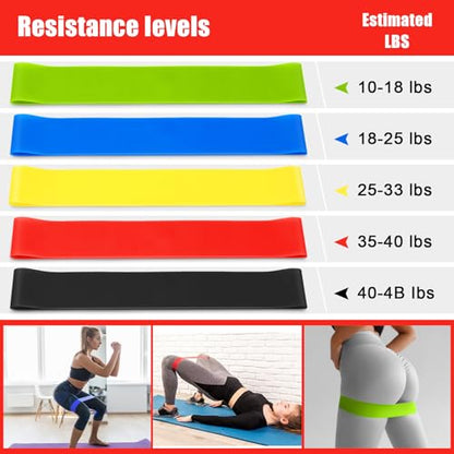 Silipull 10 Pcs Pilates Ring Blocks Set for Women Home Yoga Equipment Accessories Pilates Ring Circle and Ball Workouts Gift Include Ball Yoga Circle Resistance Bands Block Straps Gym Bag - color: Red