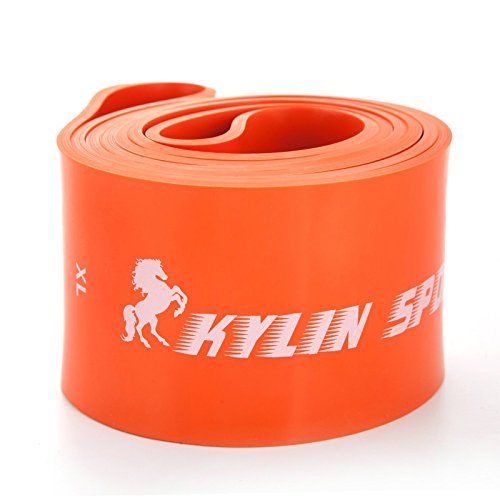 Resistance Band Assisted Pull Up Bands Training Yoga Pilates Elastic Loop Stretch for Cross Workout Gymnastics Power-Lifting - color: Orange