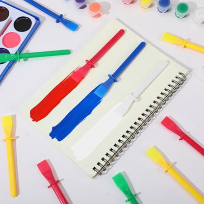 15Pcs Silicone Glue Brush, Flatback for DIY Woodworking Crafts | Painting Mixing & Spreading Reusable Glue Spreader Plastic Spreader Tool Set