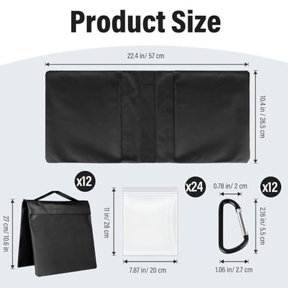 12 Pack Sand Bags Weight Bags, Heavy Duty Sandbags for Patio, Tripod - size: 12 PCS