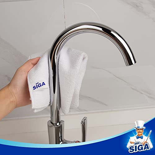 MR.SIGA Microfiber Cleaning Cloths, Streak Free Microfiber Towels, 12 Pack - color: White