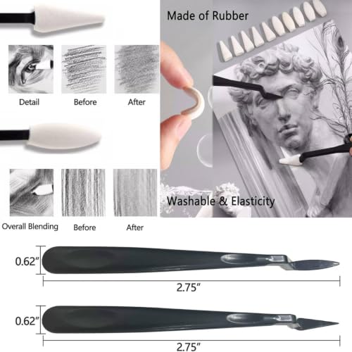 99 PCS Drawing Set, with 50 Page Drawing Pad, Coloring Book,Sketching, Graphite, Charcoal, Coloring Pencils, Blending Tools, Art Supplies Pencil Kit for Artists Adults Beginner Family Friends