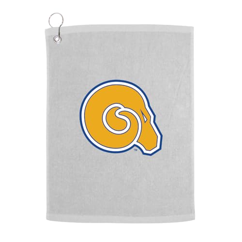 Sport Your Gear Albany State Rams Golf Bag Towel - Officially Licensed - Athletic Logo - Ultra-Absorbent, Grommet Attachment, Keeps Clubs & Hands Dry - color: Albany