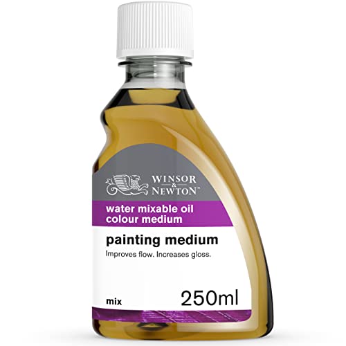 Winsor & Newton Artisan Painting Medium, 250ml (8.4-oz) bottle | Reduces consistency for easy & even application. Allows for Spreading, Color Blending, Glazing, Cleanable with Water & Soap - color: Artisan Painting Medium, style: 8.4-oz Bottle