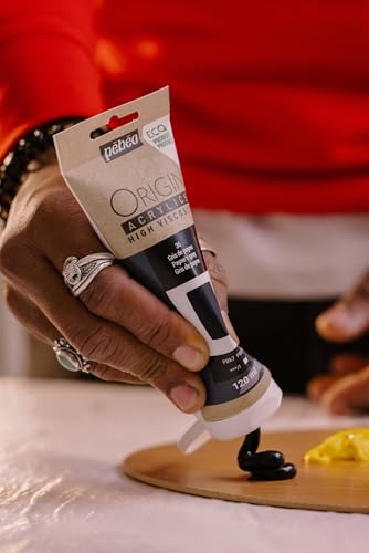 PEBEO Origin Acrylics 120ml Matte Acrylic Paint, Payne's Grey | Blue-leaning deep grey for skies and soft shadows - high-viscosity matte acrylic paint in a 120 ml eco-tube. - color: Payne's Grey