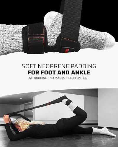 THEFITGUY Squat Power & Flexibility Bundle – Ultimate Squat Belt and Quads Stretcher Strap for Strength Training and Flexibility