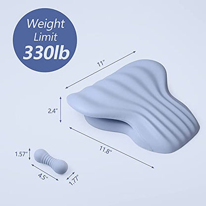 RESTCLOUD Back Stretcher for Back Pain Relief, Lower Back Stretcher Back Stretching Cushion, Lumbar Stretcher Device Helps with Spinal Stenosis Herniated Disc Sciatica Nerve