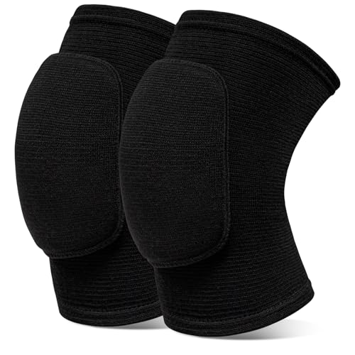 Volleyball Knee Pads knee brace for Women Kids Girls，Soft and Breathable Knee Pads for Volleyball, Dancing, Football, Yoga, Basketball, and Skating - Protective Knee Pads for Adults and Kids (Black, Medium) - color: Black, size: Medium