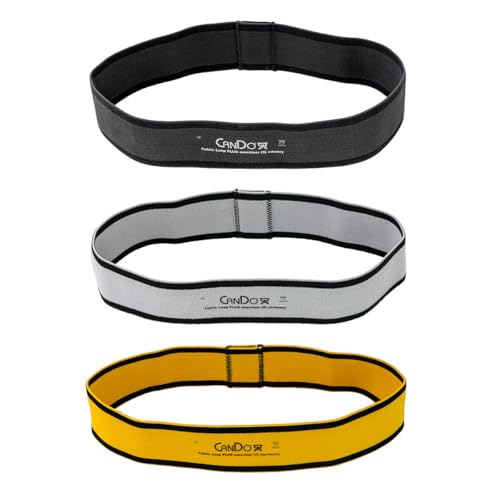 CanDo Fabric Loop Plus, Resistance Exerciser Loops, Set of 3 - size: 12", style: X-Heavy to XXX-Heavy Strength