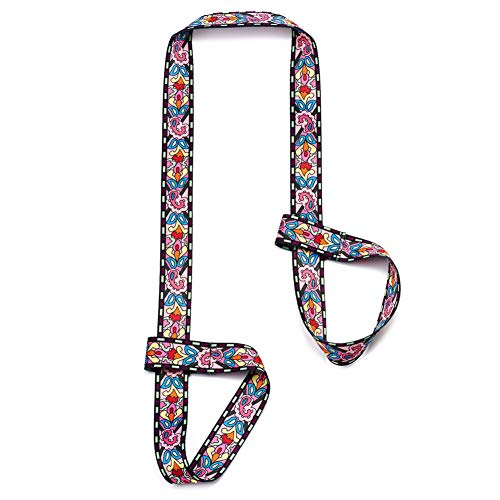 ZOOEASS Yoga Mat Strap, Adjustable Durable Yoga Mat Carrier & Stretching Strap, Multiple Color Choices - color: Morning Glory, size: 8feet