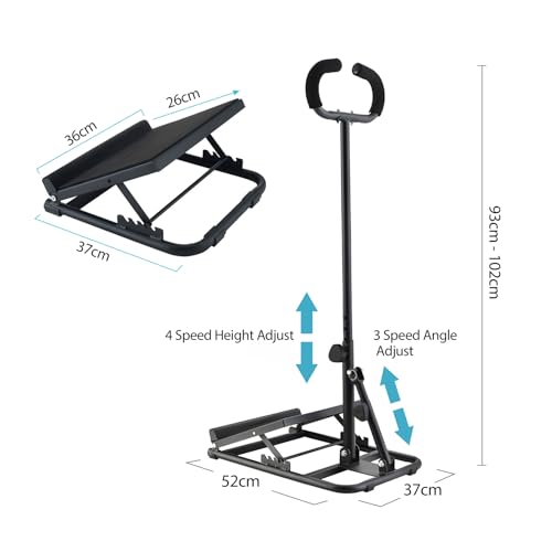 Adjustable Slant Board for Stretching, Rehabilitation, Physical Therapy, Pilates, Yoga, Squats – Calf, Hamstring, Plantar Fasciitis, Achilles Tendonitis, Full Body Home Exercise Tool