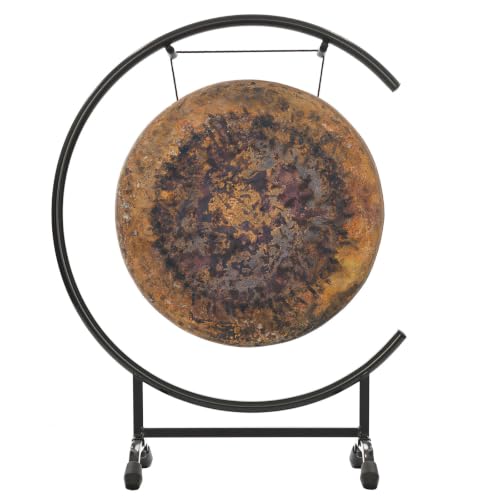16" Chinese Gongs on High C Stand - Includes Gong, Mallet & Gong Stand/Easy to Assemble Metal Stand/Great for Small Spaces - size: 16" Atlantis Gong