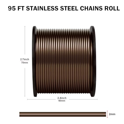 14 Gauge Aluminum Wire for Craft 95FT Brown Bendable Aluminum Wire Bulk | 2mm Flexible Aluminum Armature Crafting Wire Roll for Sculpting DIY Jewelry Making - color: Brown, size: 14 Gauge