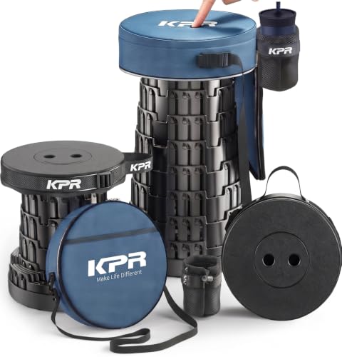 KPR Portable Collapsible Stool for Adults, 3-in-1 Cushion Bag, 620 lbs