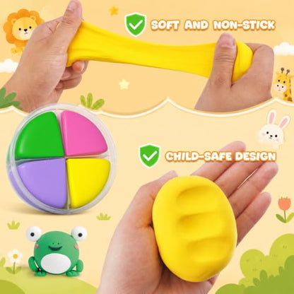 Air Dry Clay Kit -12 Animals Modeling Clay for Kids Arts and Crafts | Ultra Light & Soft,Safe & Non-Toxic,No-Sticky & Crack,DIY Molding Clay with Sculpting Tools,Party Favors Gifts for Girls Boys - color: #01Yellow- Pet Paradise