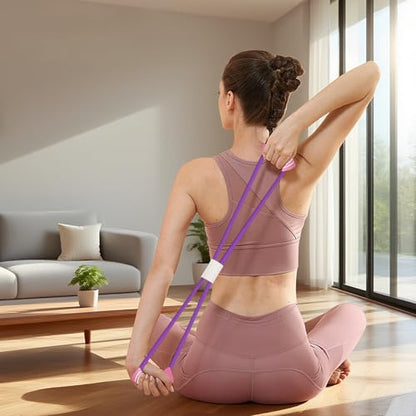 Resistance Exercise Bands Unisex Arms Chest Expander, Yoga Gym Fitness Pulling Word Elastic Muscle Training - color: Purple, size: F