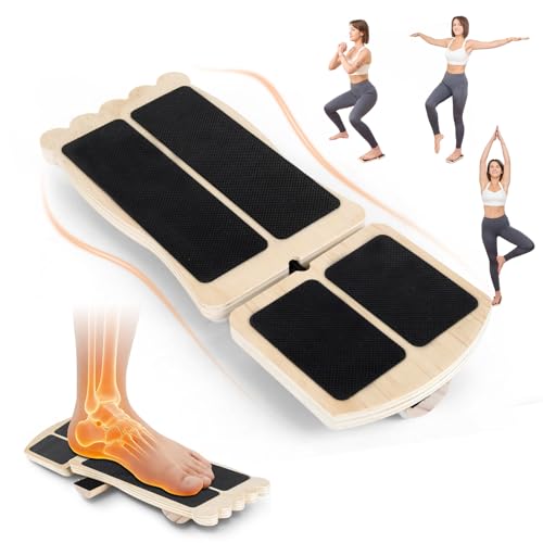 Ankle Strengthener & Axis Boar, Recovery For Sprains & Plantar Fasciitis | Ankle Balance Board & Sidekick Ankle Board Used For Strengthening And Stabilizing Bare Joints - Includes Exercise Guide