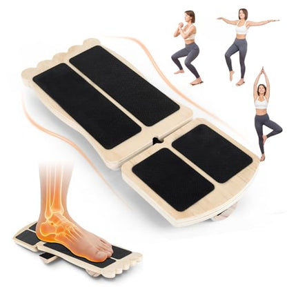 Ankle Strengthener & Axis Boar, Recovery For Sprains & Plantar Fasciitis | Ankle Balance Board & Sidekick Ankle Board Used For Strengthening And Stabilizing Bare Joints - Includes Exercise Guide