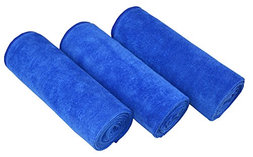 Gym Towels for Men & Women Microfiber Sports Towel Set Fast Drying & Absorbent Workout Sweat Towels for Fitness,Yoga, Golf,Camping16 x 32" 3-Pack Gifts - color: Darkbluex3