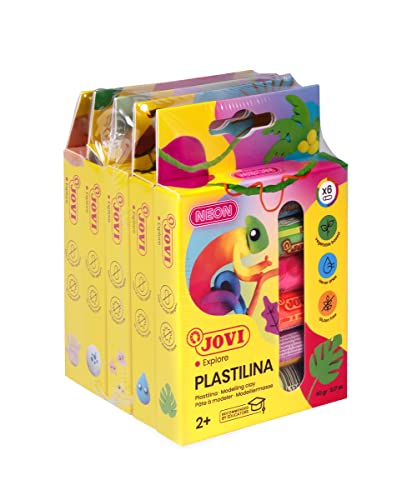 Jovi - 30 Non-Hardening Modeling Clay Bars in 30 Colors, 0.53 oz Each | Plant Based, Non-Toxic, Gluten-Free, for Kids Ages 3+ Reusable Great for Crafts and Games