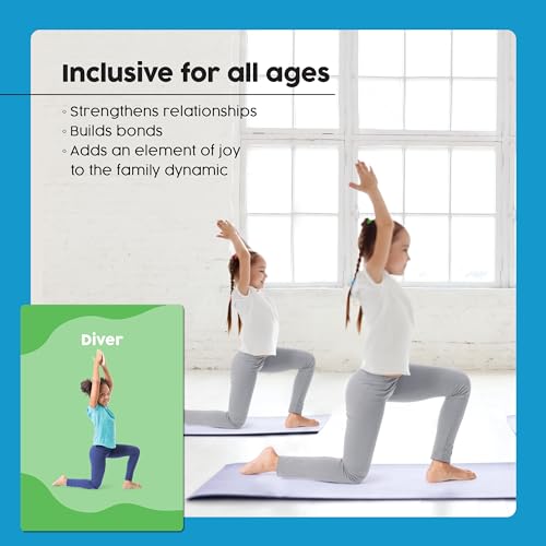 Yoga Cards for Kids: 100 Real-Life Yoga Poses, Kid-Friendly Activities for Home & Gym, Beginner to Advanced, Promotes Mindfulness