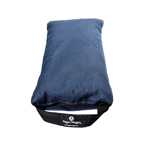 Hugger Mugger 10lb Yoga Sandbag - Adds Weight to Your Poses, Zipper Cover, Sturdy Handle, Silica Sand Filling, Durable Material - color: Navy